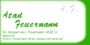 atad feuermann business card